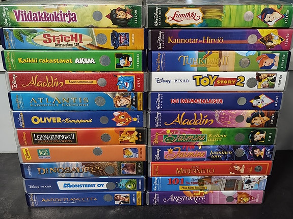 Disney VHS-elokuvia 22kpl (joukossa paljon klassikoita)