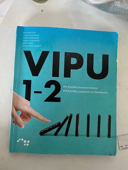 Vipu 1–2 2021 fysiikan oppikirja lukioon