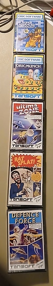 Oric Atmos Cassette Games