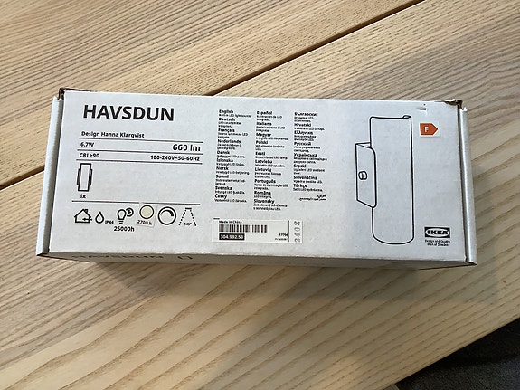 IKEA HAVSDUN seinävalaisin