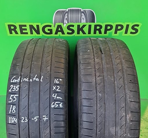 235/55R18 Continental kesärenkaat