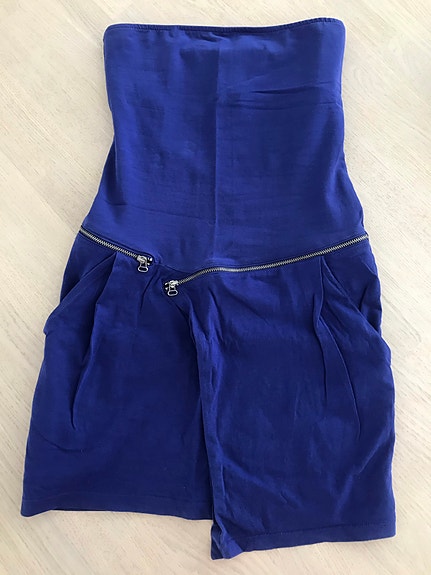 Bershka sininen mekko S puuvillaa