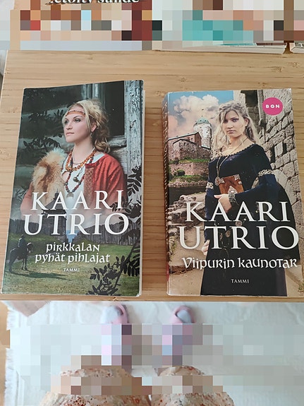 Kaari Utrio kirjat Pikkalan pyhät pihlajat ja Viipurin kaunotar