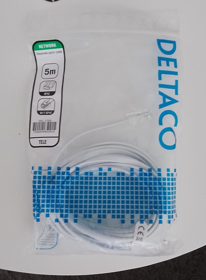 Puhelinkaapeli 5 m Deltaco