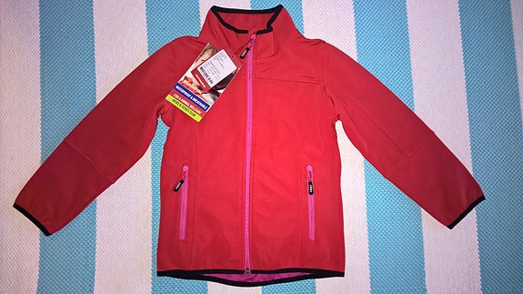 uusi TICKET TO HEAVEN softshell takki 116cm