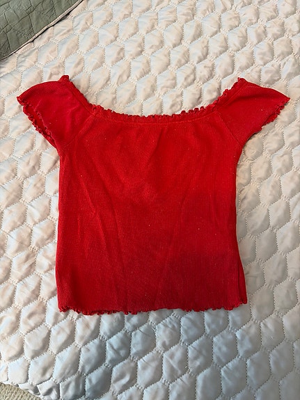 Gina Tricot punainen croptop toppi