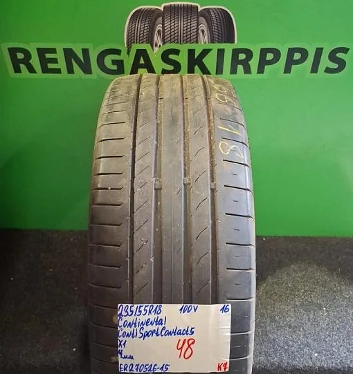 235/55R18 Continental ContiSportContact 5 100V kesärengas
