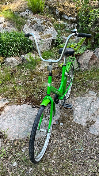 Helkama kaupunkipyörä 24" vihreä unisex