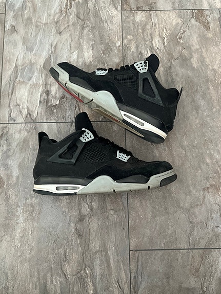 Jordan 4 black canvas