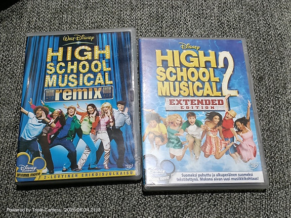High school musical DVD:t 1-2
