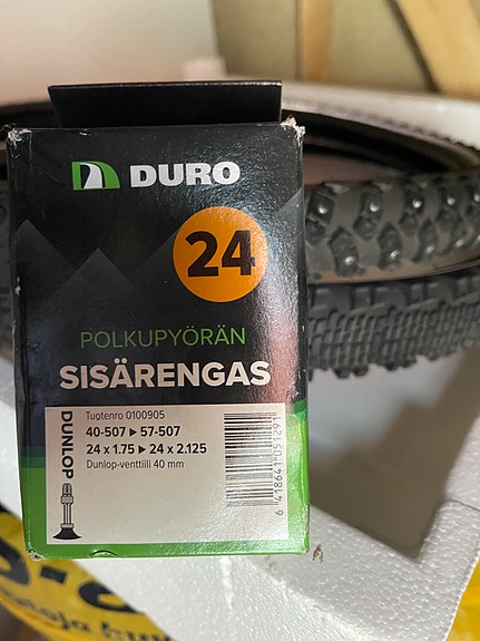 Suomi Tyres Mount & Ground 24" polkupyörän rengas + Duro 24" sisärengas