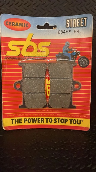 SBS Jarrupalat Ceramic 634HF Yamaha TZR eteen jarrupalat