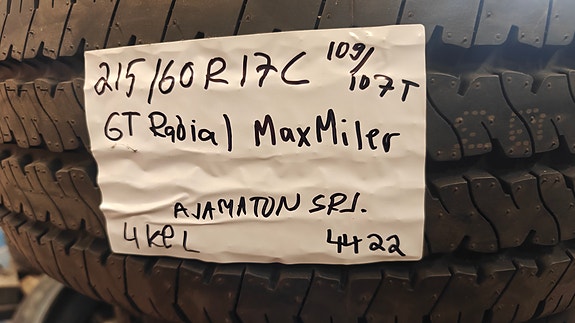 215/60R17C pakettiauton kesärenkaat