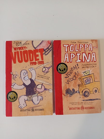 Juoppohulluja 2 kpl ja kaksi muuta Juha Vuorinen-kirjaa