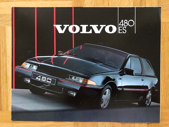 Esite Volvo 480 ES vuodelta 1986