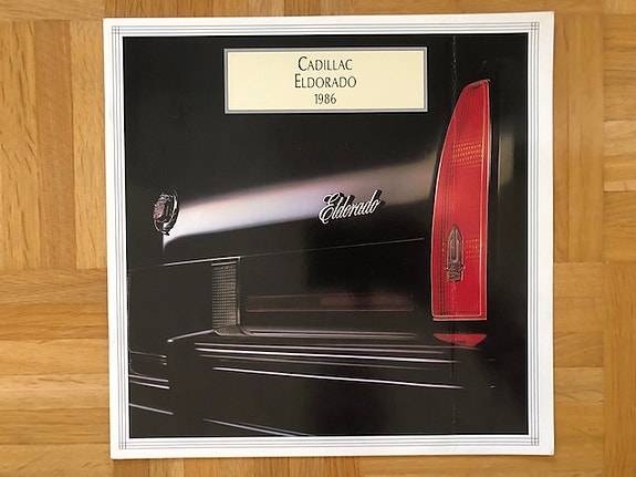 Esite Cadillac Eldorado vuodelta 1986