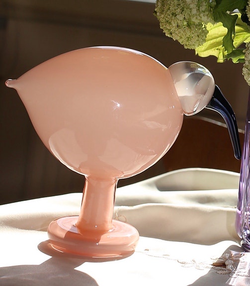 Iittala lasilintu vaaleanpunainen koriste
