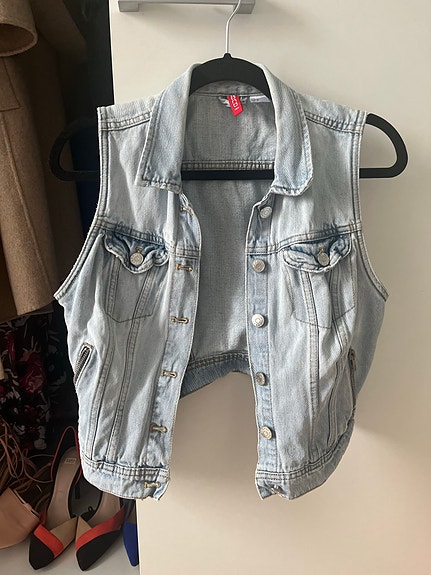 H&M farkkuliivi koko 38 sininen