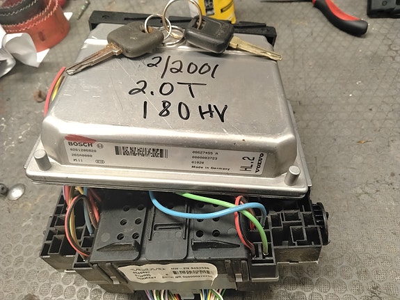 Volvo CEM+ECU+avain+virtalukko 2.0T 180 hv