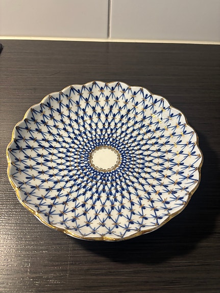 Lomonosov Verkko (Cobalt Net) lautanen 21cm