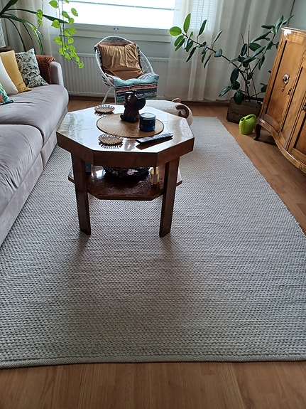 Rusta Agnes matto 200×290cm vaaleanharmaa