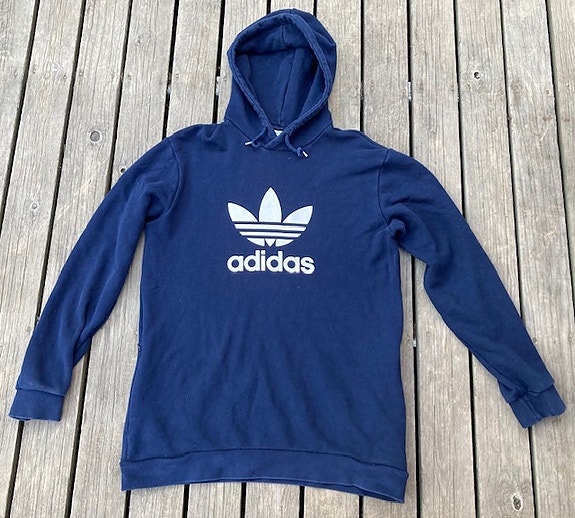 Pitkämallinen Adidas Originals Trefoil -huppari, koko M