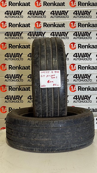 205/55R16 GOODYEAR EF GRIP PERFORMANCE 2 91W DOT20/21 5,5-6MM UUDENVEROISET 6KPL
