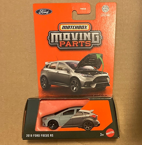 Matchbox movign parts 2018 Ford Focus RS