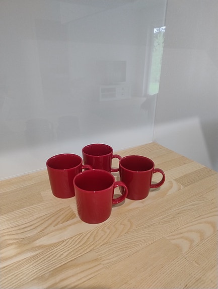 Iittala Teema punaiset mukit