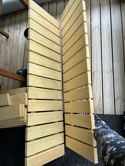 Saunan lauteet, pituus 144cm, leveys 46cm