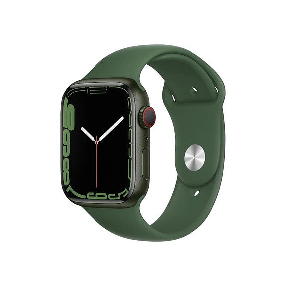 Apple Watch 7 45mm GPS Aluminium - Vihreä, Kohtalainen, Clover Sport Band S/M +