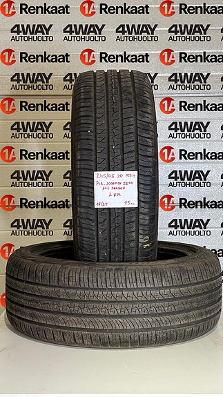 245/45R20 PIRELLI SCORPION ZERO 103H DOT17/24 7,5MM UUDENVEROISET 2KPL