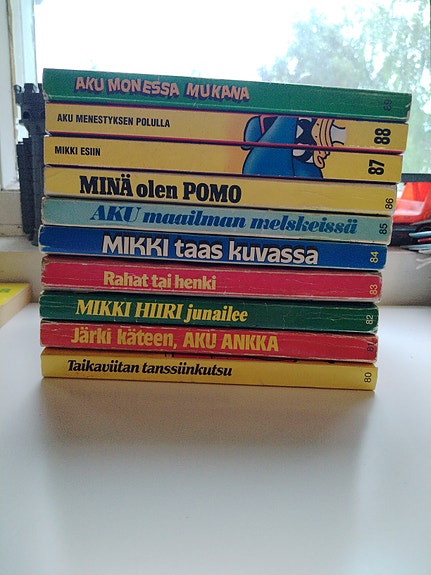 Aku Ankka taskukirjat numerot 80-89