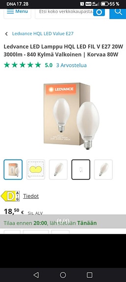 Ledvance LED-lamppu E27