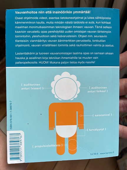 Lahjaidea uudelle isälle. Vauva – omistajan opas -kirja