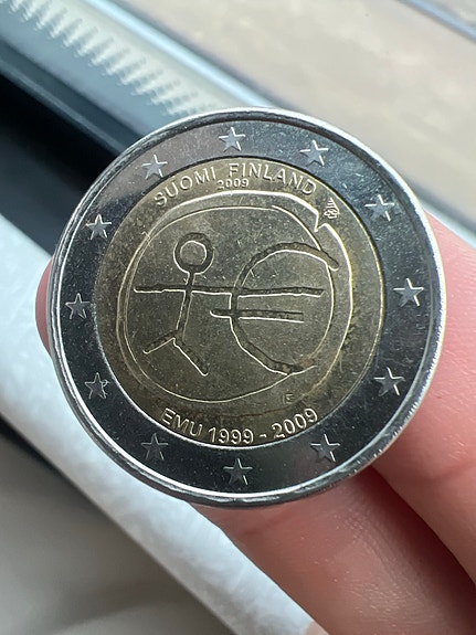 Suomi 2 euron juhlaraha EMU 1999–2009
