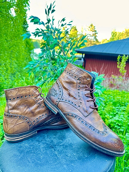 Mark Nason vintage nahkaiset brogue nilkkurit , EU 41.5 | cowboy western