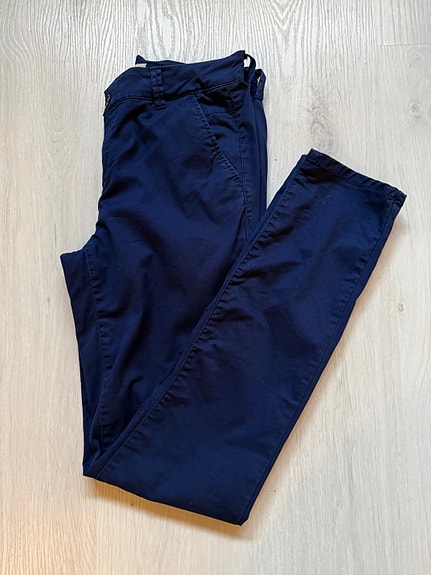 Naisten siniset chino housut koko 34
