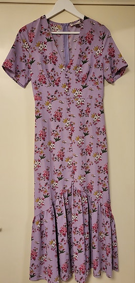 Glamorous kukallinen kesämekko koko 38 violetti