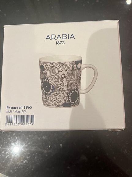 Arabia Pastoraali 1965 muki 0,3 l sininen