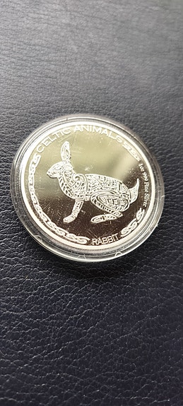 Tchad 2021, Jänis, 1 Oz 999-hopeaa