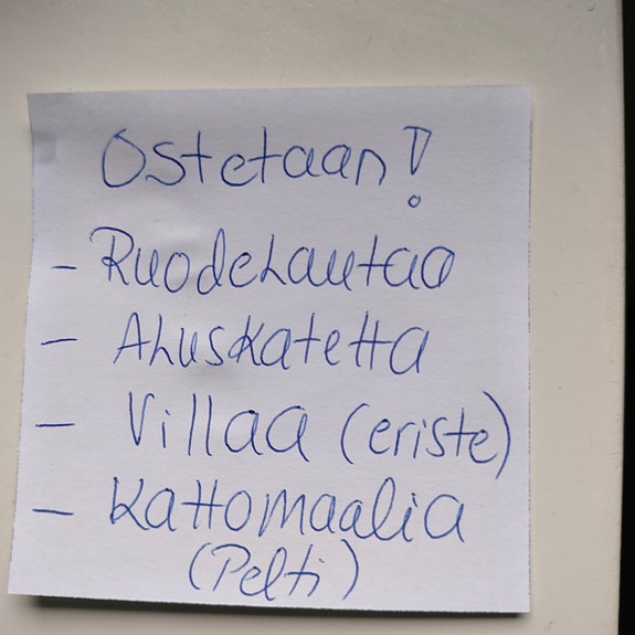 Katto remppaan lautaa ym