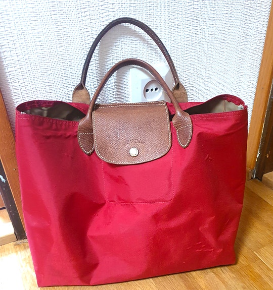 LONGCHAMP, vanha, käytetty Le Pliage laukku/kassi