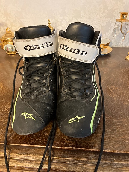Alpinestars Miesten ajokengät koko 40 musta-vihreä