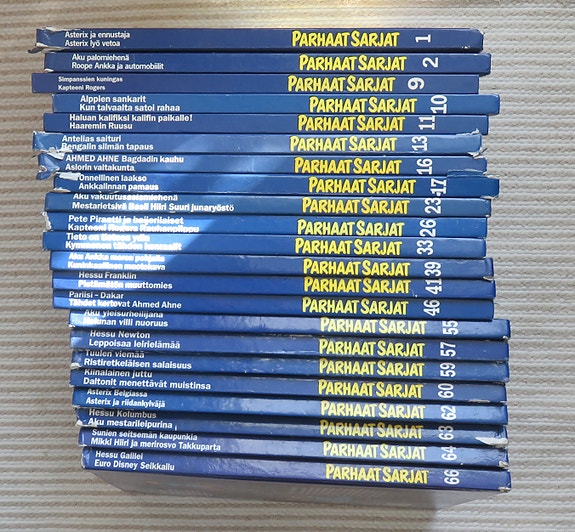 Parhaat sarjat sarjakuvakirjat