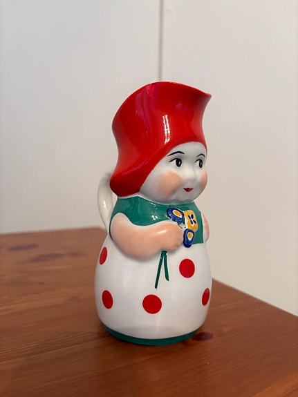 Arabia Hilkka kannu punavihreä