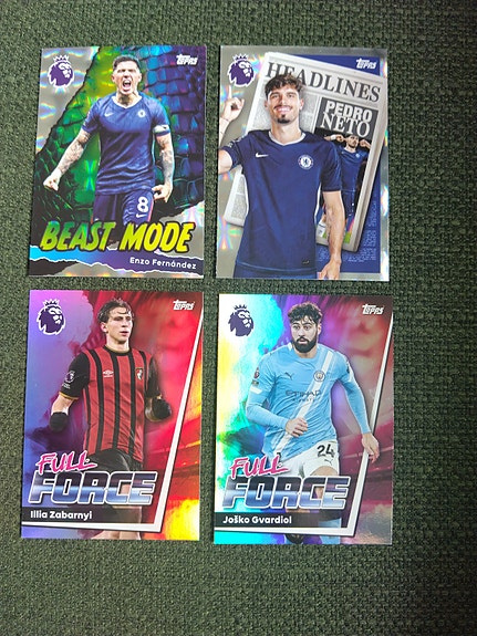 Topps Premier League jalkapallokortit 4 kpl