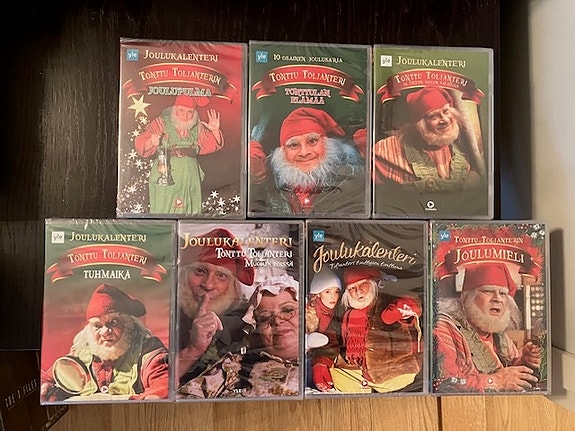 Tonttu Toljanteri joulukalenterisarjat + elokuva (DVD:t uusia)