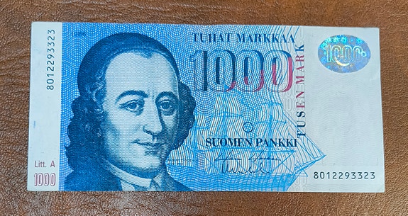 1000 markkaa v.1986 Litt.A
