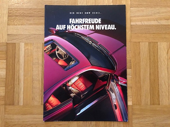 Esite BMW E31 850 Ci vuodelta 1992 - BMW 8-sarja